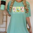 Preppy 100 Days Of School Goose Coffee Books Teacher Life Women's Comfort Colors T-Shirt Violet Preppy 100 Days Of School Goose Coffee Books Teacher Life Women's Comfort Colors T-Shirt Violet