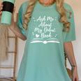 Published Author Writer Ask Me About My Debut Book Women's Comfort Colors T-Shirt Violet