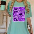 Purple Comic Book Purple Color Graphic Women's Comfort Colors T-Shirt Violet