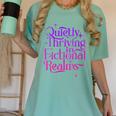 Quietly Thriving In Fictional Realms Book Lovers Women's Comfort Colors T-Shirt Violet
