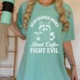 Raccoon Read Banned Books Drink Coffee Fight Evil Women's Comfort Colors T-Shirt Violet Raccoon Read Banned Books Drink Coffee Fight Evil Women's Comfort Colors T-Shirt Violet