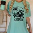 Raccoon Reading Books Summer Humor Trash Reader Women's Comfort Colors T-Shirt Violet