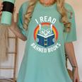 I Read Banned Books For Men Women Cat Banned Books Women's Comfort Colors T-Shirt Violet I Read Banned Books For Men Women Cat Banned Books Women's Comfort Colors T-Shirt Violet