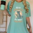 Read Banned Books PET DOGS FIGHT EVIL Read Books Reading Women's Comfort Colors T-Shirt Violet Read Banned Books PET DOGS FIGHT EVIL Read Books Reading Women's Comfort Colors T-Shirt Violet