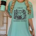 I Read Banned Books Women's Comfort Colors T-Shirt Violet