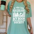 If You Can Read This For Book Lovers Reading Women's Comfort Colors T-Shirt Violet If You Can Read This For Book Lovers Reading Women's Comfort Colors T-Shirt Violet