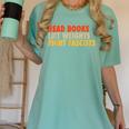 Read Books Lift Weights Fight Fascists Reading Humor Women's Comfort Colors T-Shirt Violet