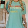 Read Books Lift Weights Fight Fascists Reading Women's Comfort Colors T-Shirt Violet