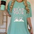 Read Your Heart Out Book Adventures In Pages Women's Comfort Colors T-Shirt Violet