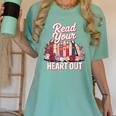Read Your Heart Out Book Lover Reading Enthusiasts Floral Women's Comfort Colors T-Shirt Violet Read Your Heart Out Book Lover Reading Enthusiasts Floral Women's Comfort Colors T-Shirt Violet