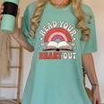 Read Your Heart Out Book Lovers Emotional Fall Vibes Women's Comfort Colors T-Shirt Violet