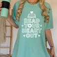 Read Your Heart Out Cute For Love Teacher Reading Book Women's Comfort Colors T-Shirt Violet