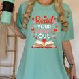 Read Your Heart Out Reading Book Lover Valentine Day Women's Comfort Colors T-Shirt Violet