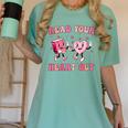 Read Your Heart Out Teacher Valentine Book Women's Comfort Colors T-Shirt Violet