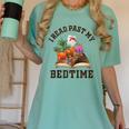 I Read Past My Bedtime Reading Dinosaur Book Lover Women's Comfort Colors T-Shirt Violet