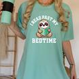 I Read Past My Bedtime Reading Sloth Book Lover Women's Comfort Colors T-Shirt Violet