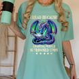 I Read Because Roasting People Is Frowned Upon Dragons Books Women's Comfort Colors T-Shirt Violet