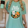 Read S'More Books Around Campfire National Book Week Women's Comfort Colors T-Shirt Violet