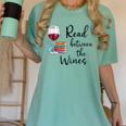 Read Between The Wines Im Just a Girl Who Loves Books & Wine Women's Comfort Colors T-Shirt Violet Read Between The Wines Im Just a Girl Who Loves Books & Wine Women's Comfort Colors T-Shirt Violet