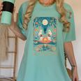 The Reader Bookish Cute Spooky Ghost Reading Book Tarot Card Women's Comfort Colors T-Shirt Violet The Reader Bookish Cute Spooky Ghost Reading Book Tarot Card Women's Comfort Colors T-Shirt Violet