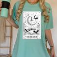 The Reader Tarot Card Bookworm Books Lover Dragon Librarians Women's Comfort Colors T-Shirt Violet The Reader Tarot Card Bookworm Books Lover Dragon Librarians Women's Comfort Colors T-Shirt Violet