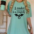 A Reader Without Their Book Is A Tragedy Dragon Rider Women's Comfort Colors T-Shirt Violet