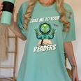 Take Me To Your Readers Across America Read More Books Women's Comfort Colors T-Shirt Violet