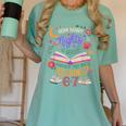 Reading 6 7 Meme Six Seven Cozy Book Lover Teacher Women's Comfort Colors T-Shirt Violet Reading 6 7 Meme Six Seven Cozy Book Lover Teacher Women's Comfort Colors T-Shirt Violet