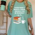 Reading 6-7 Six Seven Meme English Teacher Book Lover Women's Comfort Colors T-Shirt Violet