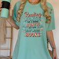 Reading Auntie Book Lover For Bookworm Aunt Women's Comfort Colors T-Shirt Violet