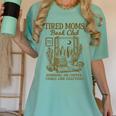 Reading Book Lover Bookish Motherhood Tired Moms Book Club Women's Comfort Colors T-Shirt Violet Reading Book Lover Bookish Motherhood Tired Moms Book Club Women's Comfort Colors T-Shirt Violet
