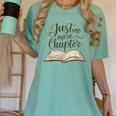 Reading Book Lover Club Librarian Just One More Chapter Women's Comfort Colors T-Shirt Violet