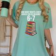 Reading Book Teacher 67 Six Seven Meme Women's Comfort Colors T-Shirt Violet Reading Book Teacher 67 Six Seven Meme Women's Comfort Colors T-Shirt Violet