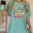 Reading Colors Our World Books Lover Women's Comfort Colors T-Shirt Violet Reading Colors Our World Books Lover Women's Comfort Colors T-Shirt Violet