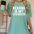 Reading Is My Favorite Sport Book Lover Reader Women's Comfort Colors T-Shirt Violet Reading Is My Favorite Sport Book Lover Reader Women's Comfort Colors T-Shirt Violet