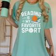 Reading Is My Favorite Sport Reading Book Lover Reader Women's Comfort Colors T-Shirt Violet