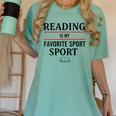 Reading Is My Favorite Sport Book Lover Saying Quote Women's Comfort Colors T-Shirt Violet Reading Is My Favorite Sport Book Lover Saying Quote Women's Comfort Colors T-Shirt Violet