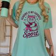 Reading Is My Favorite Sport Cat And Book Lover Women Women's Comfort Colors T-Shirt Violet Reading Is My Favorite Sport Cat And Book Lover Women Women's Comfort Colors T-Shirt Violet