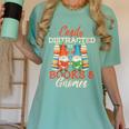 Reading Gnomes Cute Easily Distracted By Books And Gnomes Women's Comfort Colors T-Shirt Violet Reading Gnomes Cute Easily Distracted By Books And Gnomes Women's Comfort Colors T-Shirt Violet