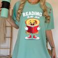 Reading Is My Jam I Love To Read Books Women's Comfort Colors T-Shirt Violet