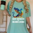 Reading Lover Easily Distracted By Dragons And Books Dragon Women's Comfort Colors T-Shirt Violet Reading Lover Easily Distracted By Dragons And Books Dragon Women's Comfort Colors T-Shirt Violet