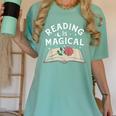 Reading Is Magical Book Lover Bookworm Librarian Library Day Women's Comfort Colors T-Shirt Violet Reading Is Magical Book Lover Bookworm Librarian Library Day Women's Comfort Colors T-Shirt Violet