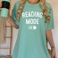 Reading Mode On Book Lover Librarian Teacher Women's Comfort Colors T-Shirt Violet