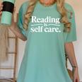 Reading Is Self Care Bookworm Reading Book Lovers Women's Comfort Colors T-Shirt Violet Reading Is Self Care Bookworm Reading Book Lovers Women's Comfort Colors T-Shirt Violet
