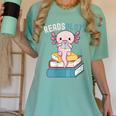 Reads Alotl Shirt Kids Readsolotl Read Axolotl Shirt Books Women's Comfort Colors T-Shirt Violet