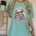 Readsalotl Axolotl Reading Books Glasses Bookworm Pun Fun Women's Comfort Colors T-Shirt Violet Readsalotl Axolotl Reading Books Glasses Bookworm Pun Fun Women's Comfort Colors T-Shirt Violet