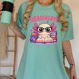 Readsolotl Pink Kawaii Axolotl Book Lover Reading Women's Comfort Colors T-Shirt Violet Readsolotl Pink Kawaii Axolotl Book Lover Reading Women's Comfort Colors T-Shirt Violet