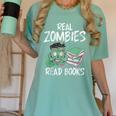 Real Zombies Read Books Zombie Women's Comfort Colors T-Shirt Violet Real Zombies Read Books Zombie Women's Comfort Colors T-Shirt Violet