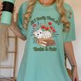 All I Really Need Are Books And Cats Book Lover Tee Women's Comfort Colors T-Shirt Violet
