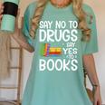 Red Ribbon Week Say No To Drugs Say Yes To Books Drug Free Women's Comfort Colors T-Shirt Violet Red Ribbon Week Say No To Drugs Say Yes To Books Drug Free Women's Comfort Colors T-Shirt Violet
